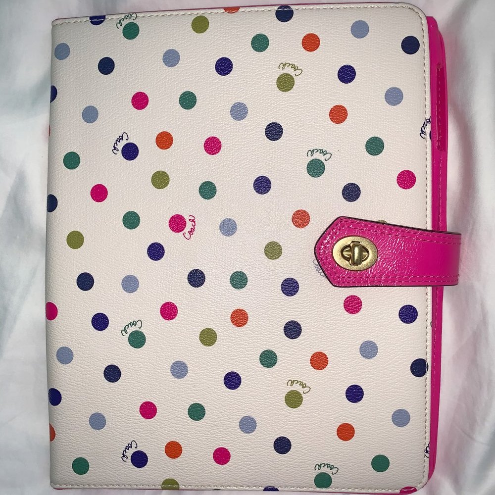 Coach Signature Leather iPad Case